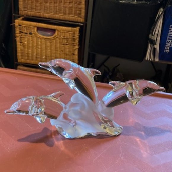 Lenox Accents Lenox Crystal 3 Dolphin Figurine Poshmark